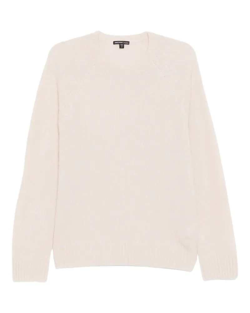 James Perse Strukturierter Kaschmirpullover - Nude Nude