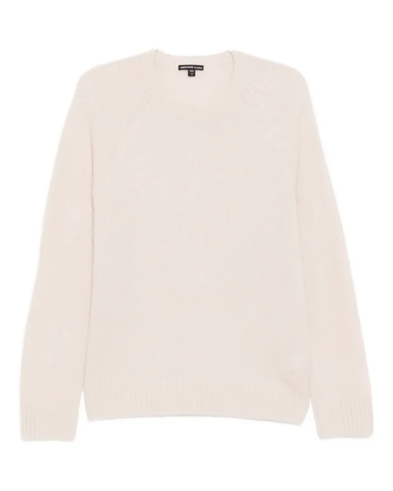 James Perse Strukturierter Kaschmirpullover - Nude Nude