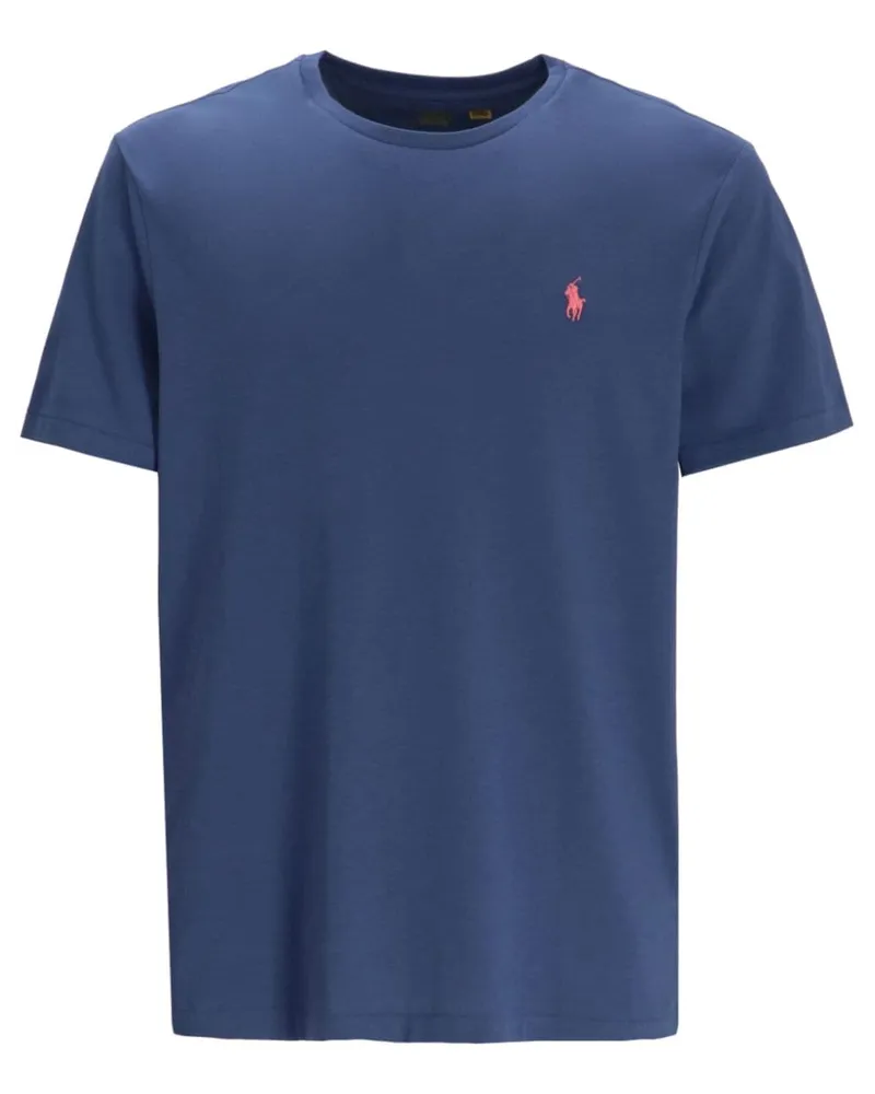Ralph Lauren T-Shirt mit Logo-Stickerei - Blau Blau