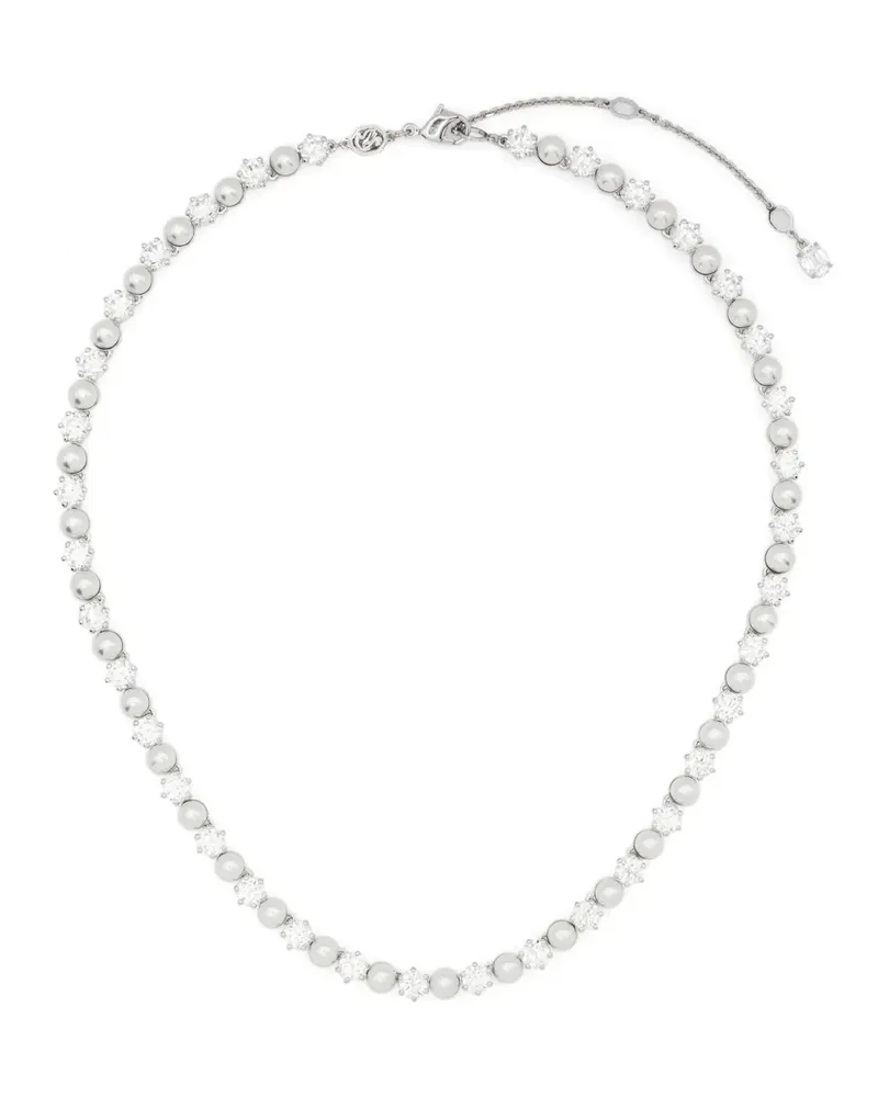 Swarovski Matrix Tennis Halskette - Silber Silber