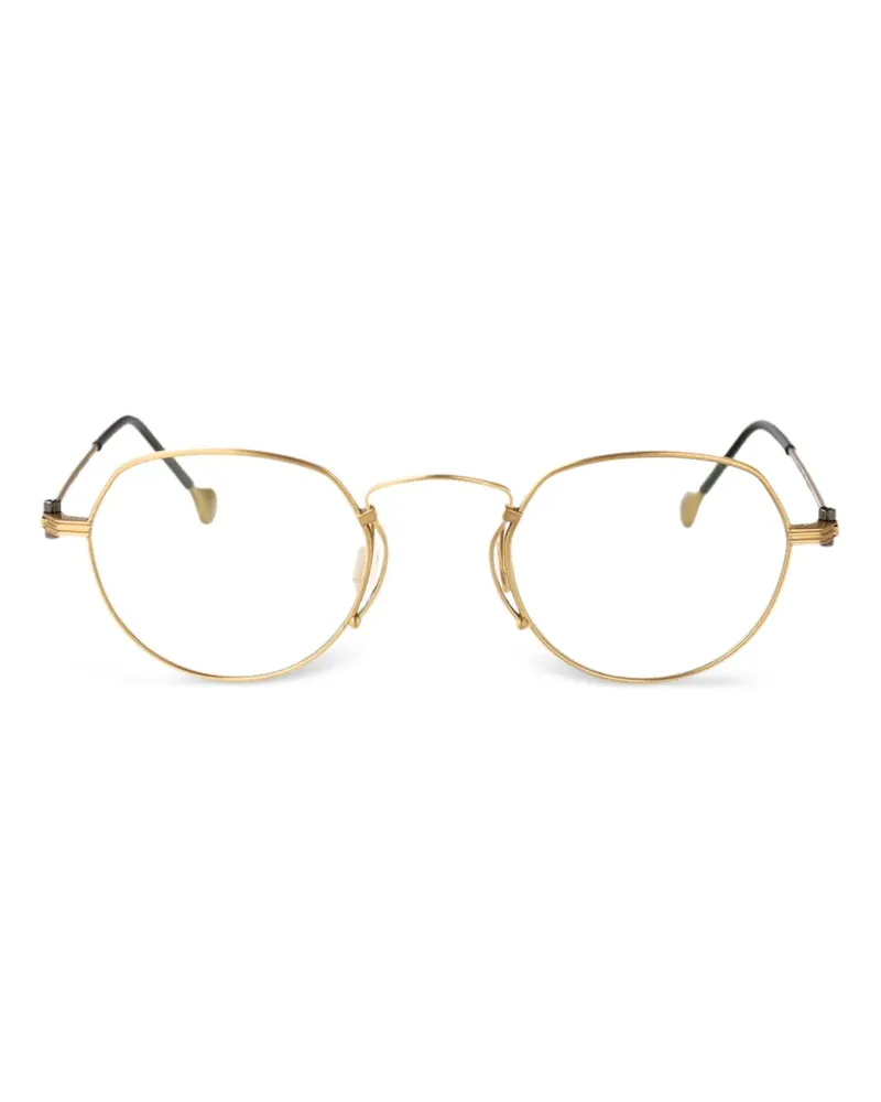 Yohji Yamamoto Brille mit rundem Gestell - Silber Silber