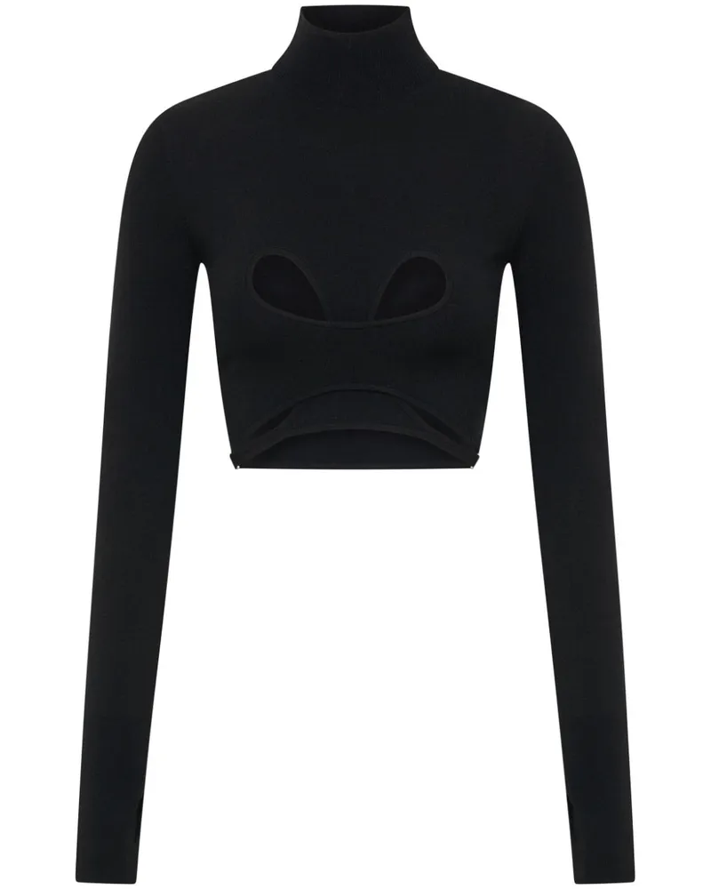 Dion Lee Mobius Loop Cropped-Top - Schwarz Schwarz