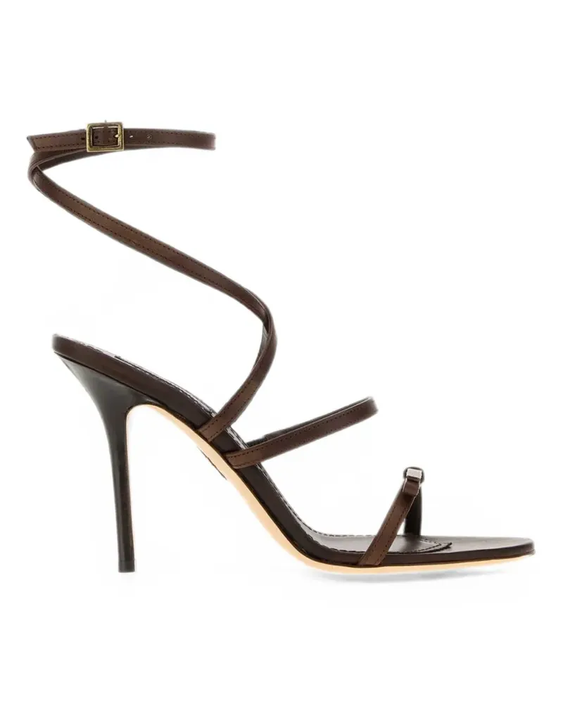 Dsquared2 bow-detail leather sandals - Braun Braun