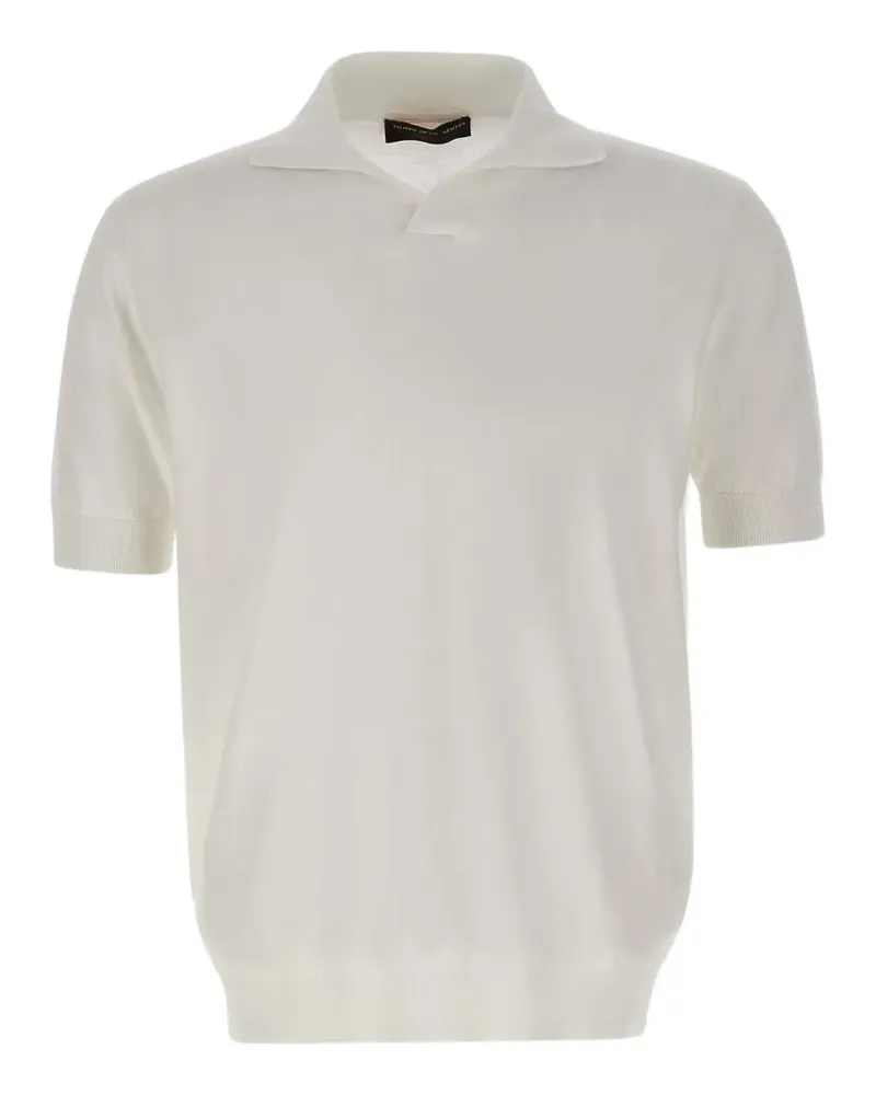 Filippo de Laurentiis Geripptes T-Shirt - Weiß Weiß