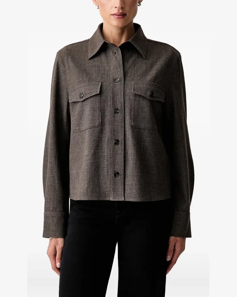 Marc O'Polo check-pattern button-up shirt - Braun Braun