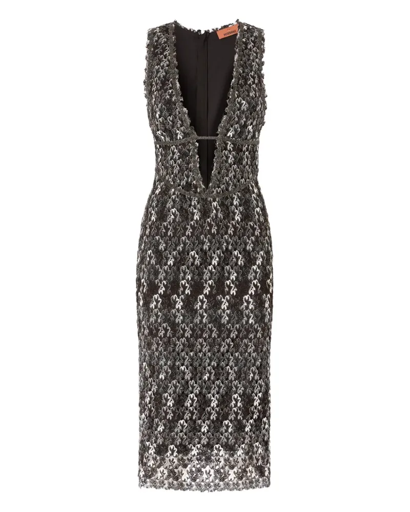 Missoni Kleid mit Muster - Schwarz Schwarz