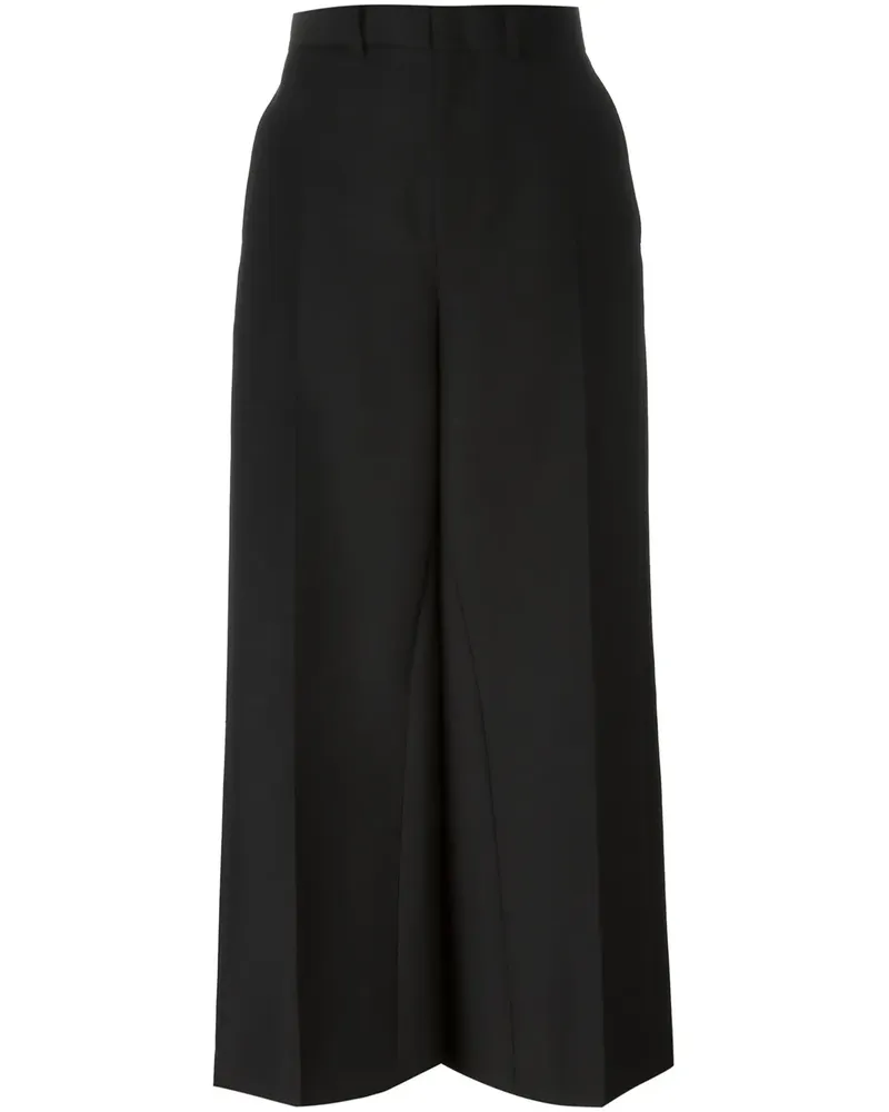 Junya Watanabe wide leg cropped trousers - Schwarz Schwarz