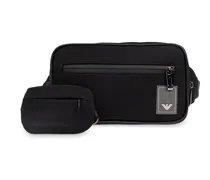 Gürteltasche mit Logo-Patch - Schwarz