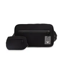 Emporio Armani Gürteltasche mit Logo-Patch Schwarz