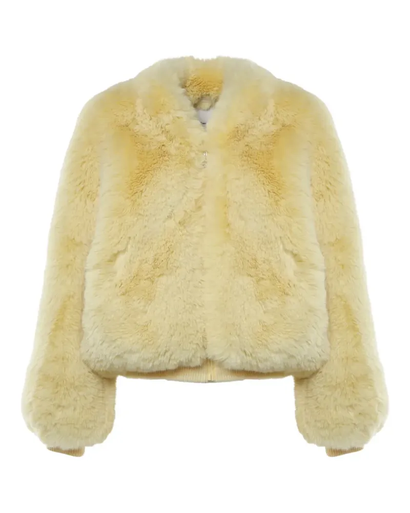 FRANKIE Shop long-sleeved zip-up coat - Gelb Gelb