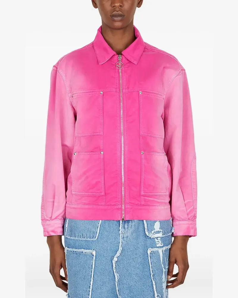 LOURDES New York Jacke mit Reißverschluss - Rosa Rosa