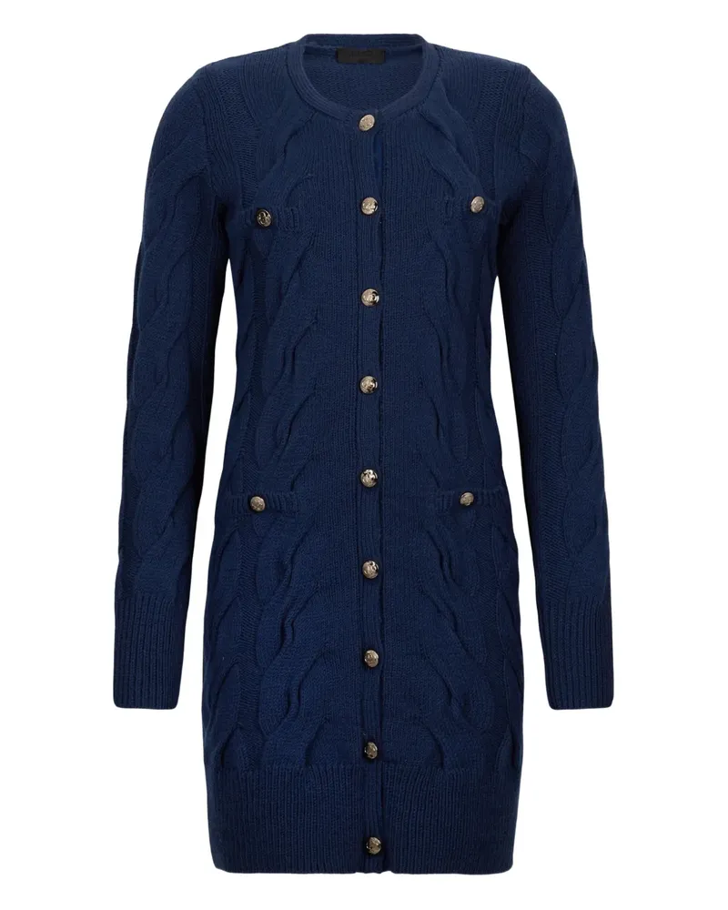Liu Jo Kleid mit Zopfmuster - Blau Blau