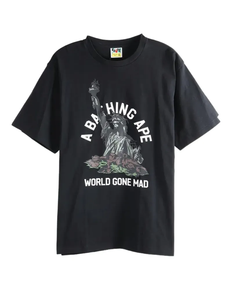 BAPE Statue Of Liberty Tee graphic-print T-shirt - Schwarz Schwarz
