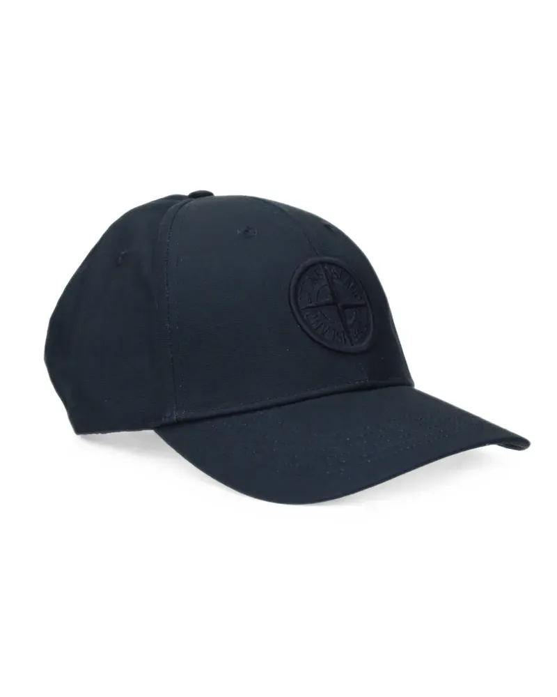 Stone Island Compass-patch cotton baseball cap - Blau Blau