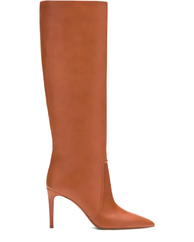 Paris Texas 85mm pointed leather boots - Braun Braun