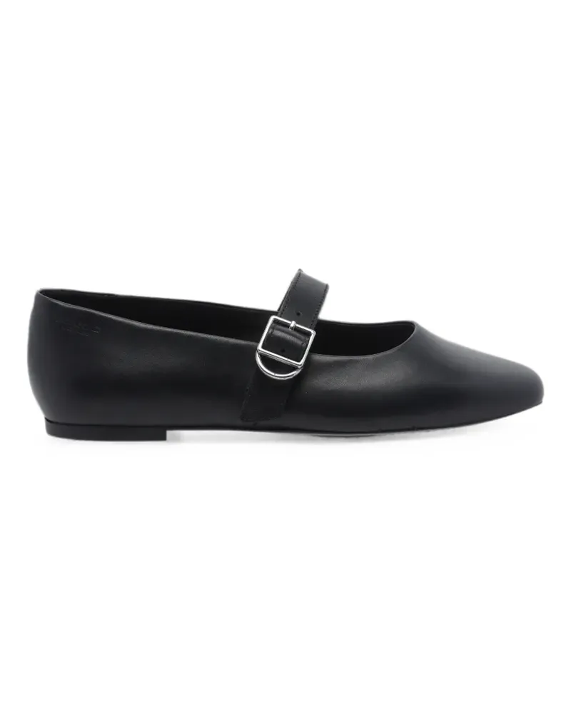 Vagabond Jolin buckle-fastening ballet flats - Schwarz Schwarz