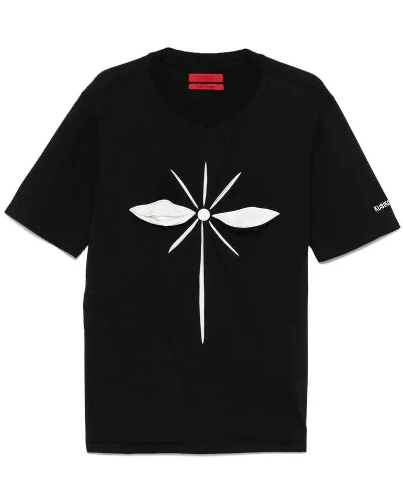 KUSIKOHC Origami T-Shirt - Schwarz Schwarz