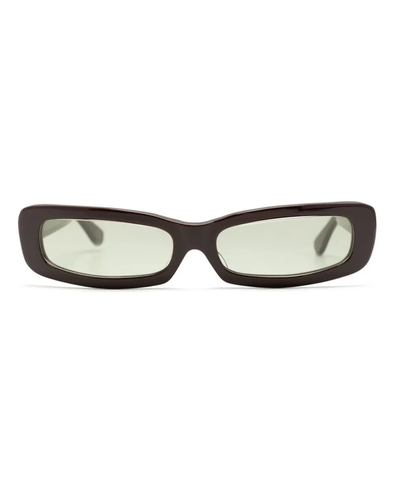 Undercover Sonnenbrille mit eckigem Gestell Braun