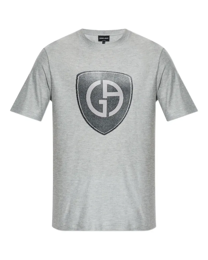 Giorgio Armani logo graphic T-shirt - Grau Grau