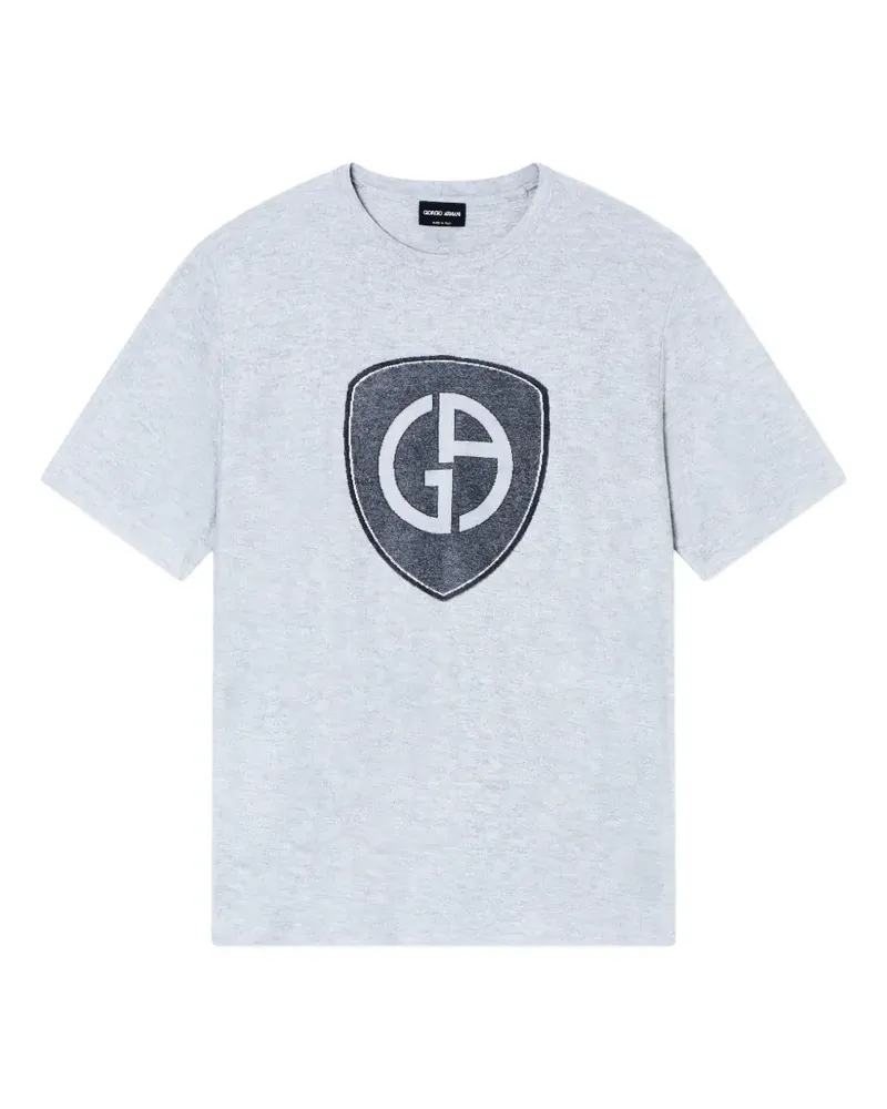 Giorgio Armani T-Shirt mit Logo-Grafik - Grau Grau