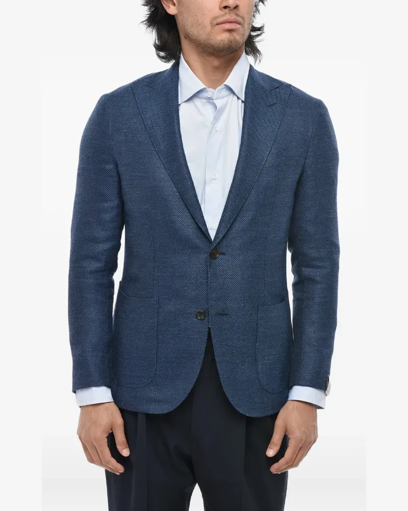 Corneliani Gate peak-lapel blazer - Blau Blau