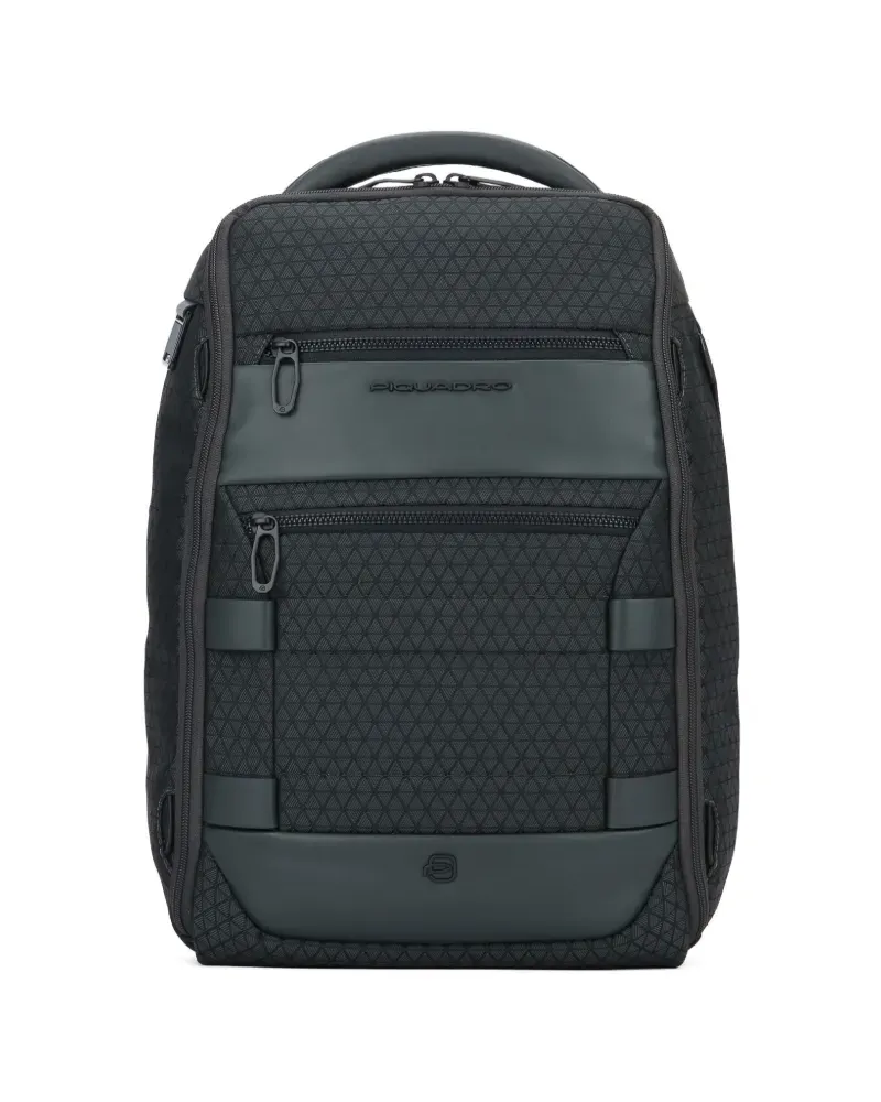 Piquadro geometric-pattern backpack - Grün Grün