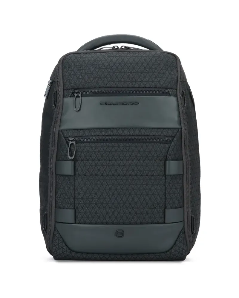 Piquadro Geometrisch gemusterter Rucksack - Grün Grün