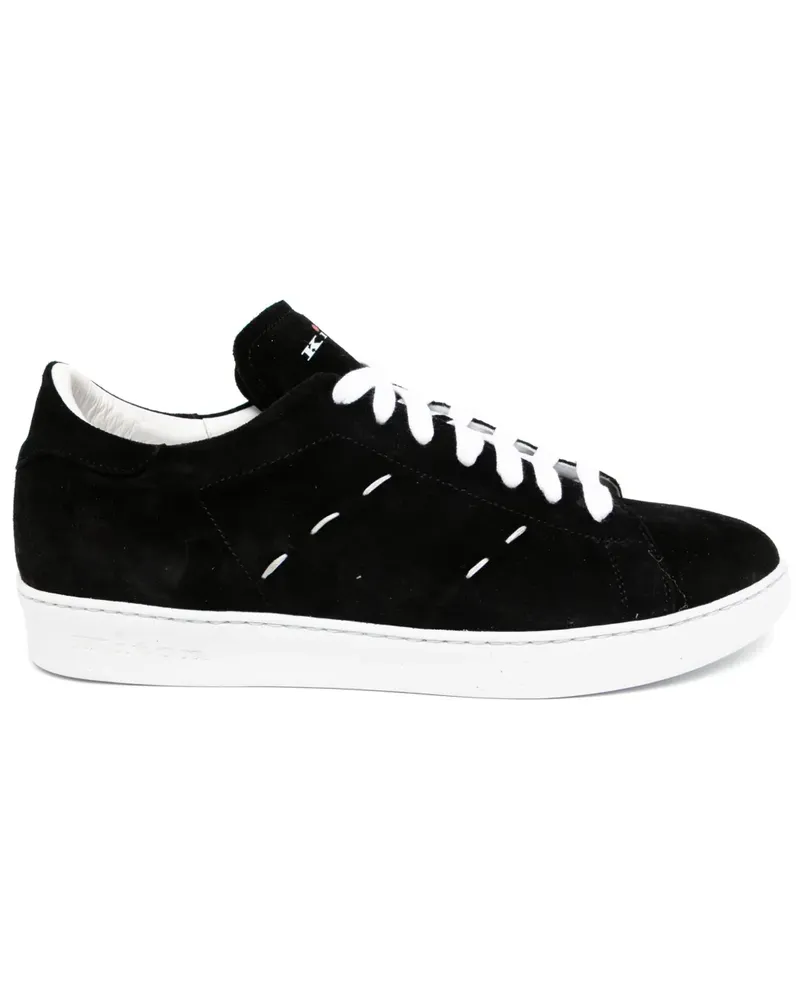 Kiton Sneakers mit Nähten - Schwarz Schwarz