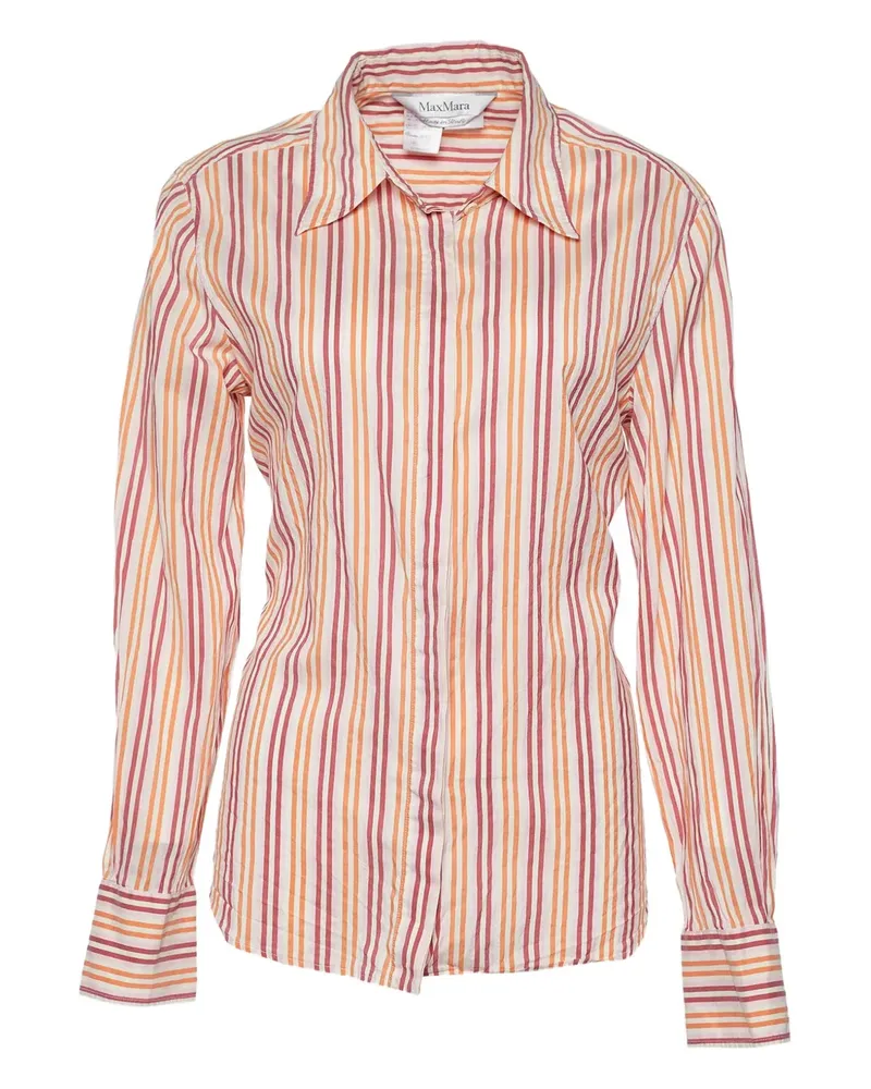 Max Mara Pre-owned Gestreiftes Seidenhemd - MULTICOLOUR Multicolour