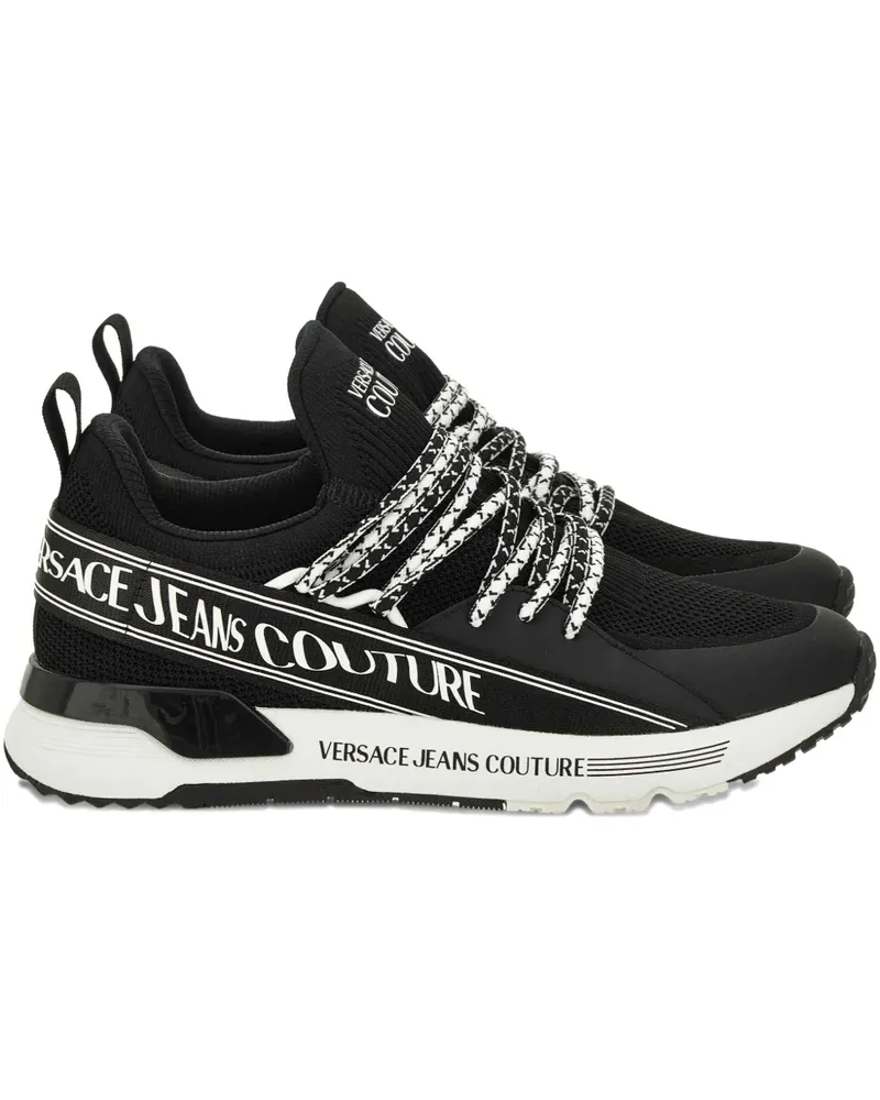 Versace Jeans Sneakers mit Logo - Schwarz Schwarz