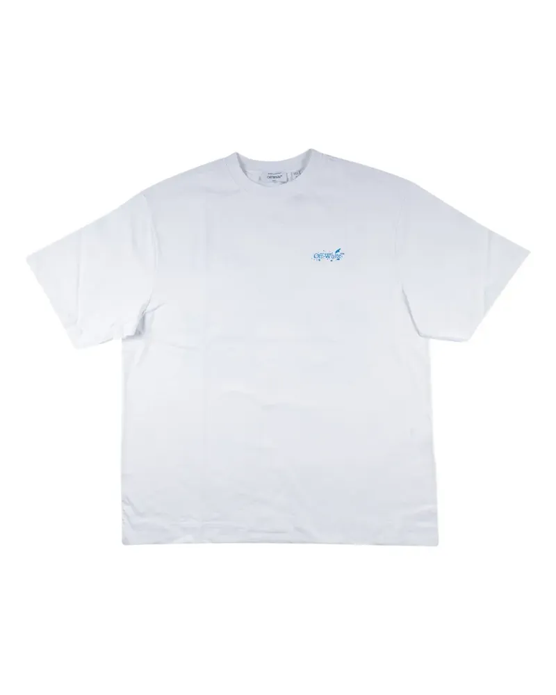 OFF-WHITE Arrow T-Shirt mit Farbklecks-Print - Weiß Weiß