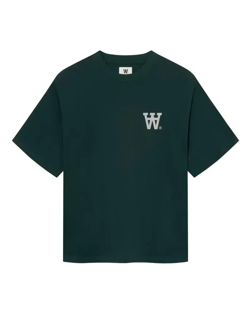 Wood Wood WWLiam T-Shirt mit Logo - Grün Grün