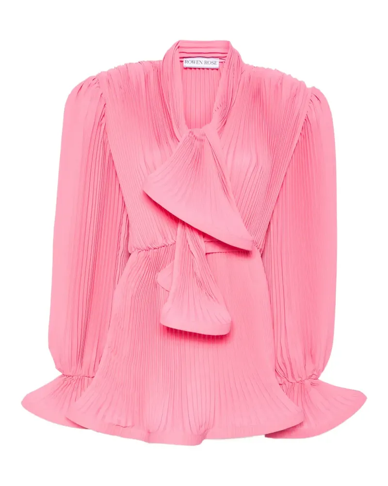 Rowen Rose Minikleid mit Rüschen - Rosa Rosa