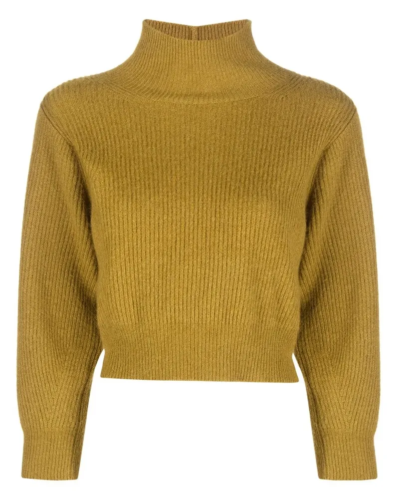 Fabiana Filippi Gerippter Pullover mit Stehkragen - Gelb Gelb