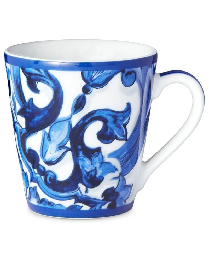 Dolce & Gabbana Porzellanbecher mit Archiv-Print - Weiß Weiß