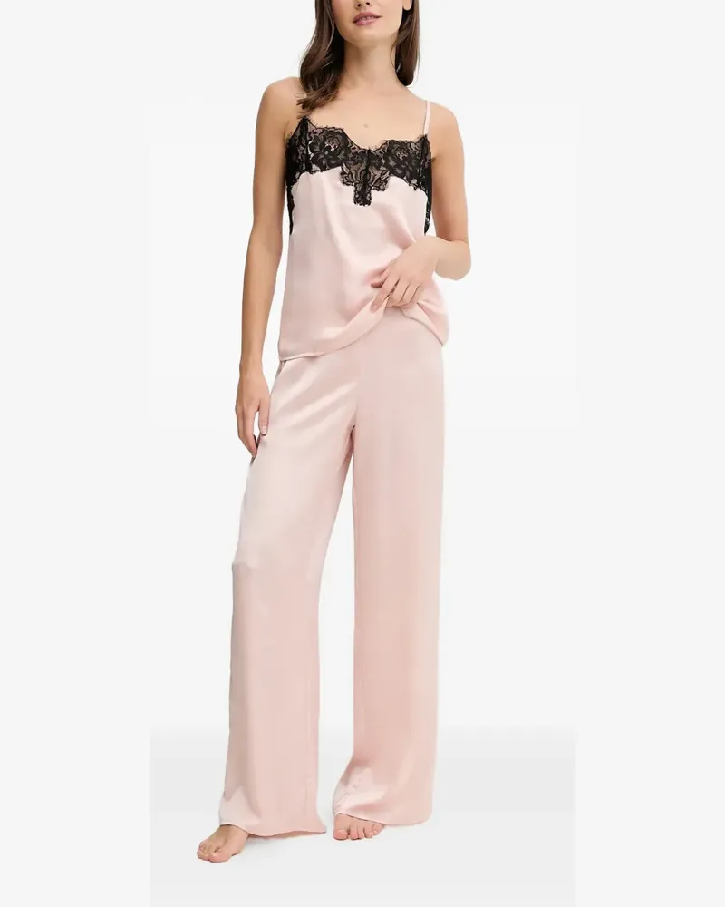 Guess Daphne Pyjama mit Spitzendetail - Rosa Rosa