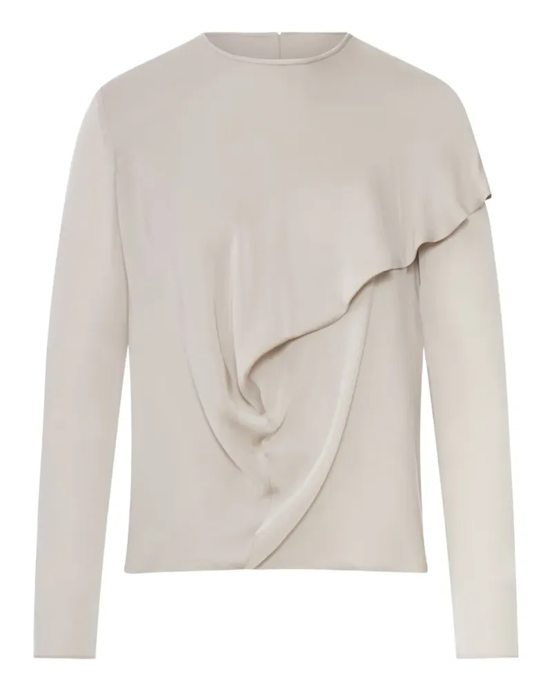 Giorgio Armani draped silk blouse - Nude Nude