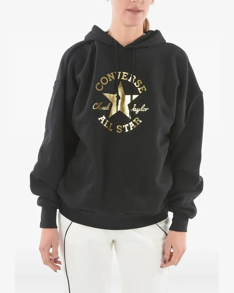 Converse Hoodie mit Logo-Print - Schwarz Schwarz