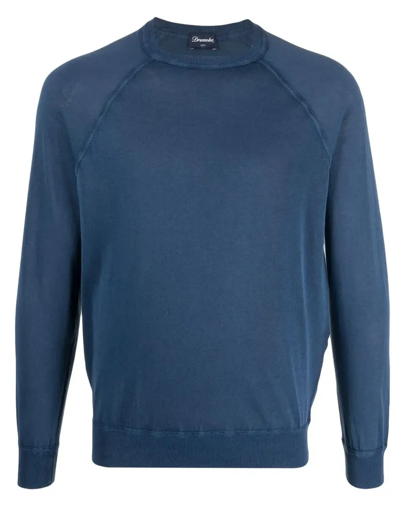 Drumohr  Pullover mit Raglanärmeln - Blau Blau