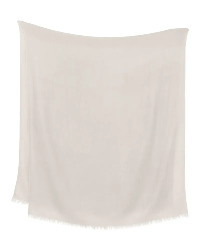 N.Peal Kaschmirschal mit Fransen - Grau Grau