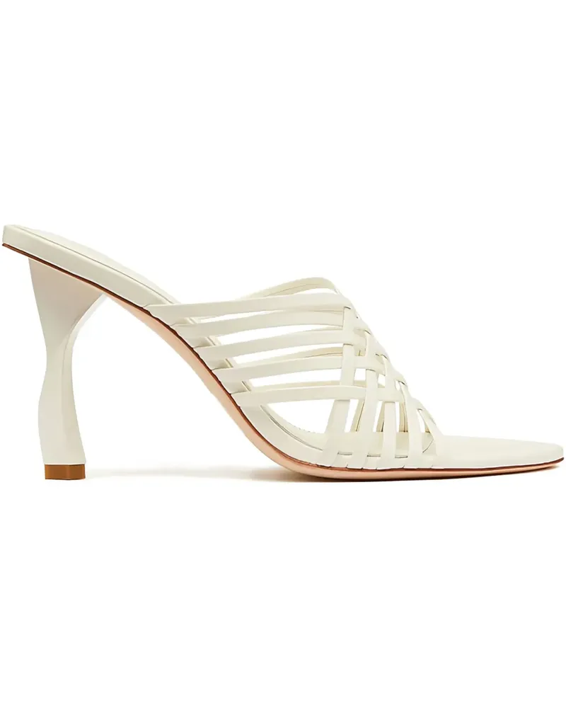 Aje. Gewebte Celyse Sandalen 90mm - Weiß Weiß