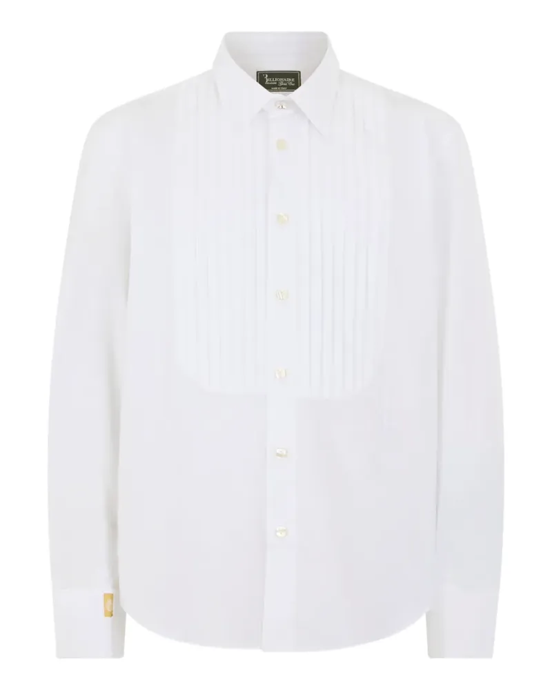 Billionaire pleated shirt - Weiß Weiß