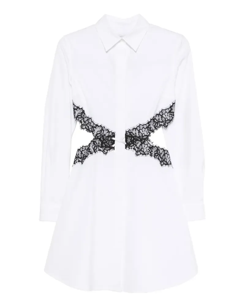Viktor & Rolf Cut-Out-Minikleid mit Spitzenbesatz - Weiß Weiß