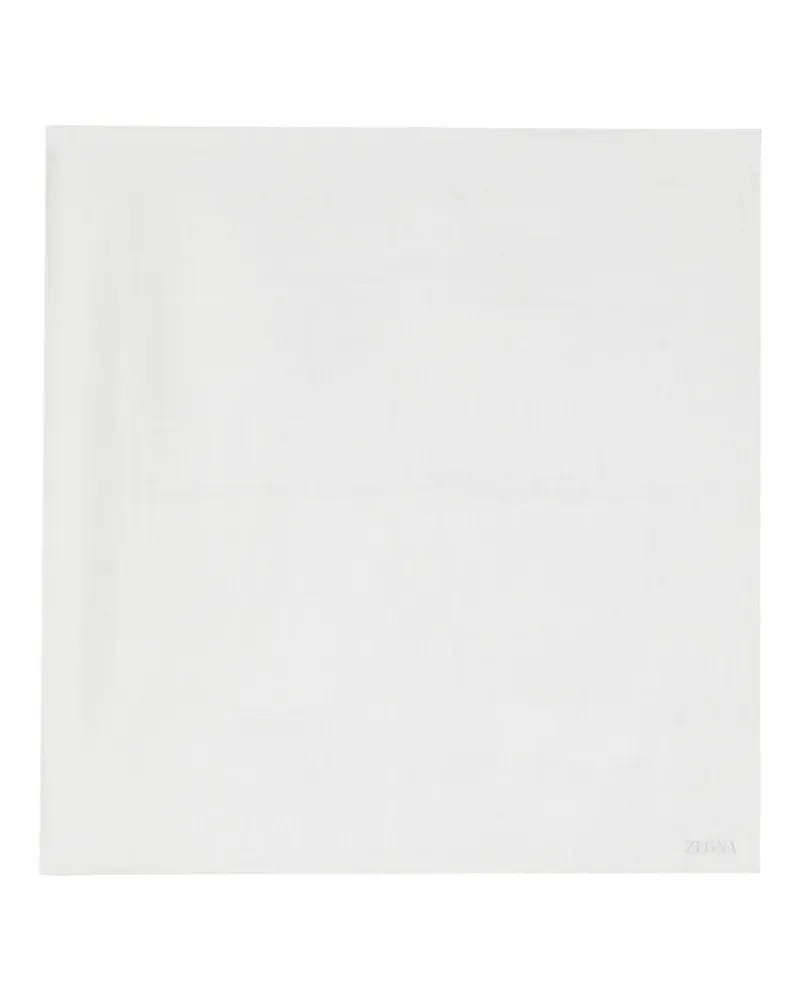 Ermenegildo Zegna Schal mit Textur - WH1 WHITE Wh1