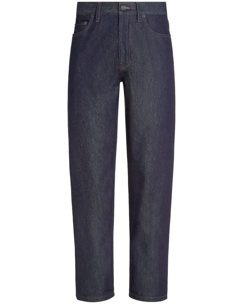 Ermenegildo Zegna Ausgewaschene Roccia Jeans - Blau Blau