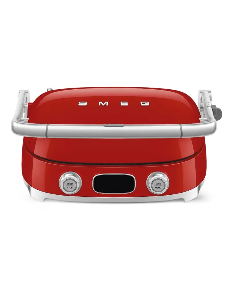 Smeg Elektrogrill mit mehreren Platten - Rot Rot