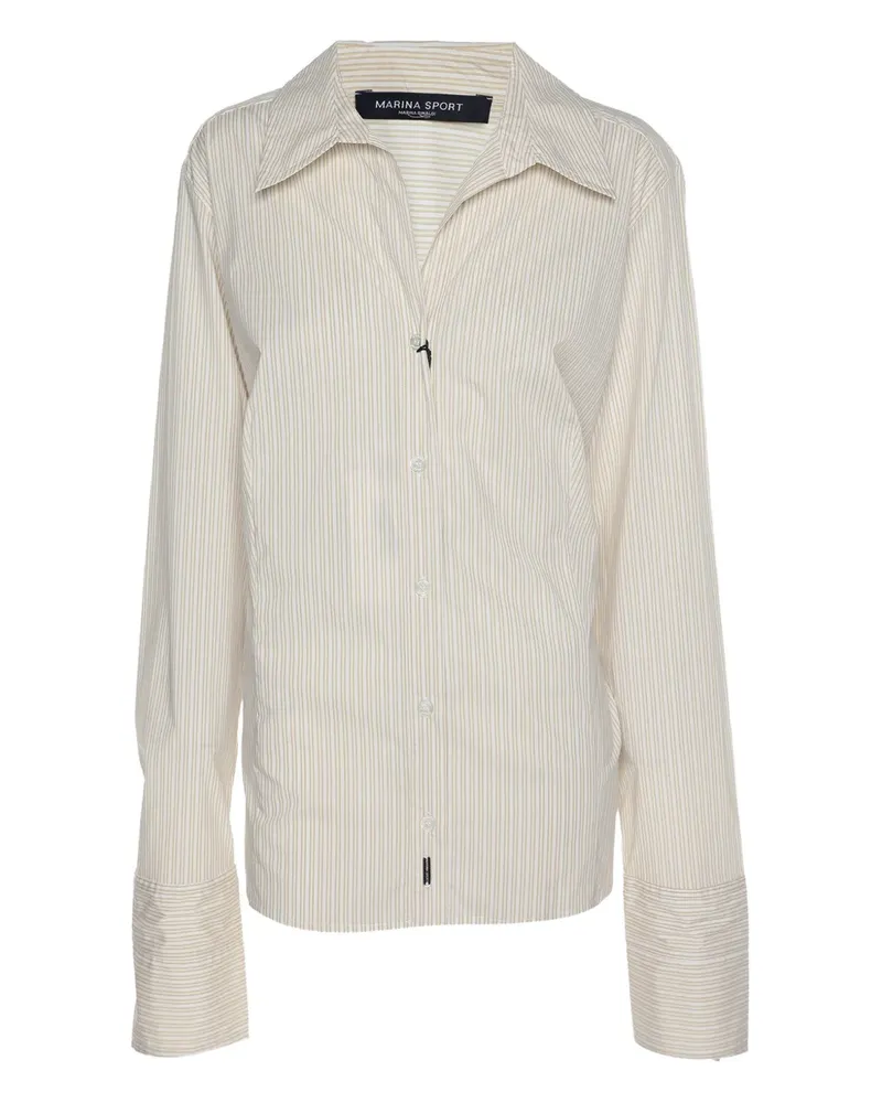 Marina Rinaldi Gestreiftes Hemd - Nude Nude