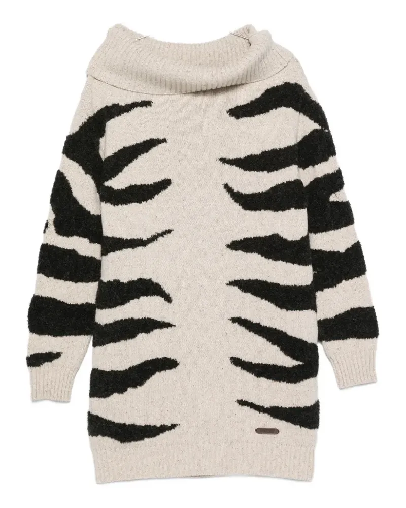 Moschino long-sleeve mini dress - Nude Nude