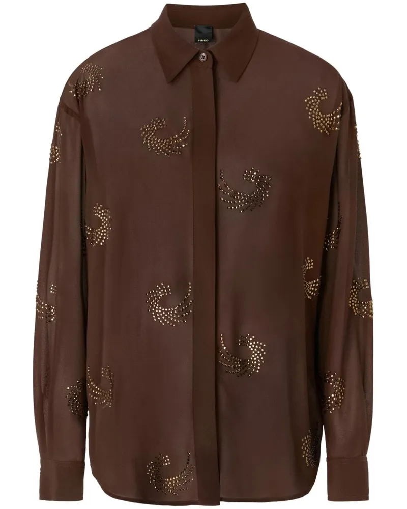 Pinko Fortini Hemd - Braun Braun