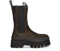 Chelsea-Boots mit Plateau - Braun